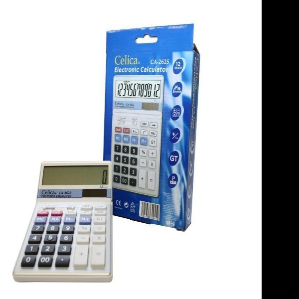 CALCULADORA ESCRIT. CELICA CA-2625 12DIG. PZA